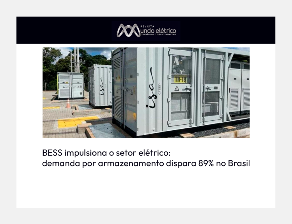 Setta é destaque na Revista Mundo Elétrico em matéria sobre o avanço do armazenamento de energia no Brasil 