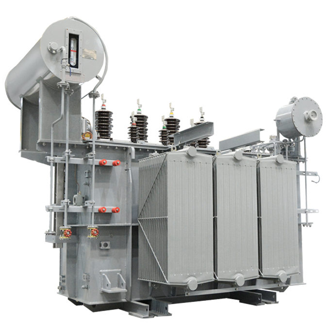 Liquid-immersed on-load voltage regulating power transformers