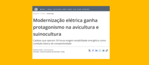 Modernização elétrica ganha protagonismo na avicultura e suinocultura 