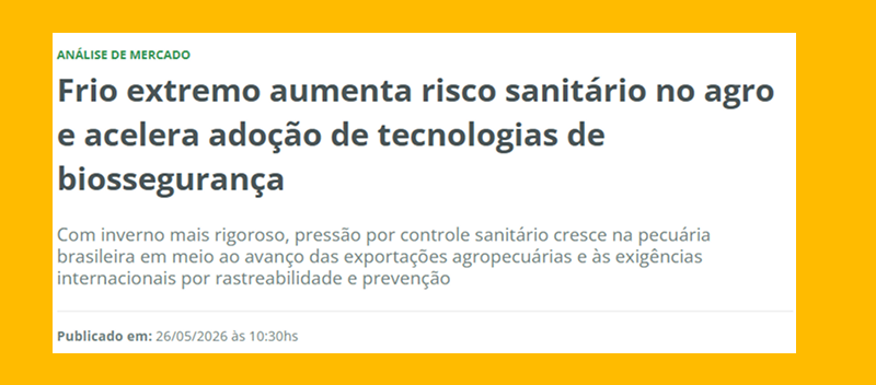 Portal do Agronegócio destaca solução da Setta para enfrentamento de riscos sanitários no inverno